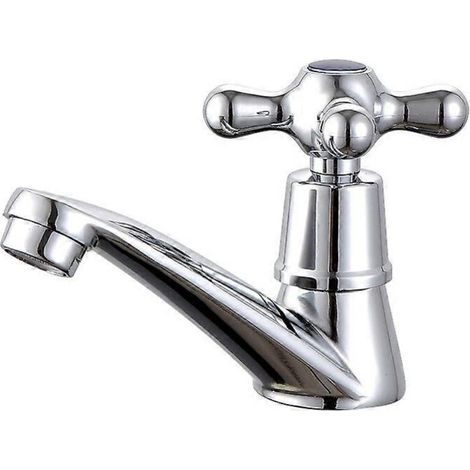 Nouveau Robinet De Robinet D'Eau Froide Simple, Robinet De Lavabo De Robinet D'Eau Froide Simple Chromé, Adapté Aux Toilettes De Salle De Bains À Domicile