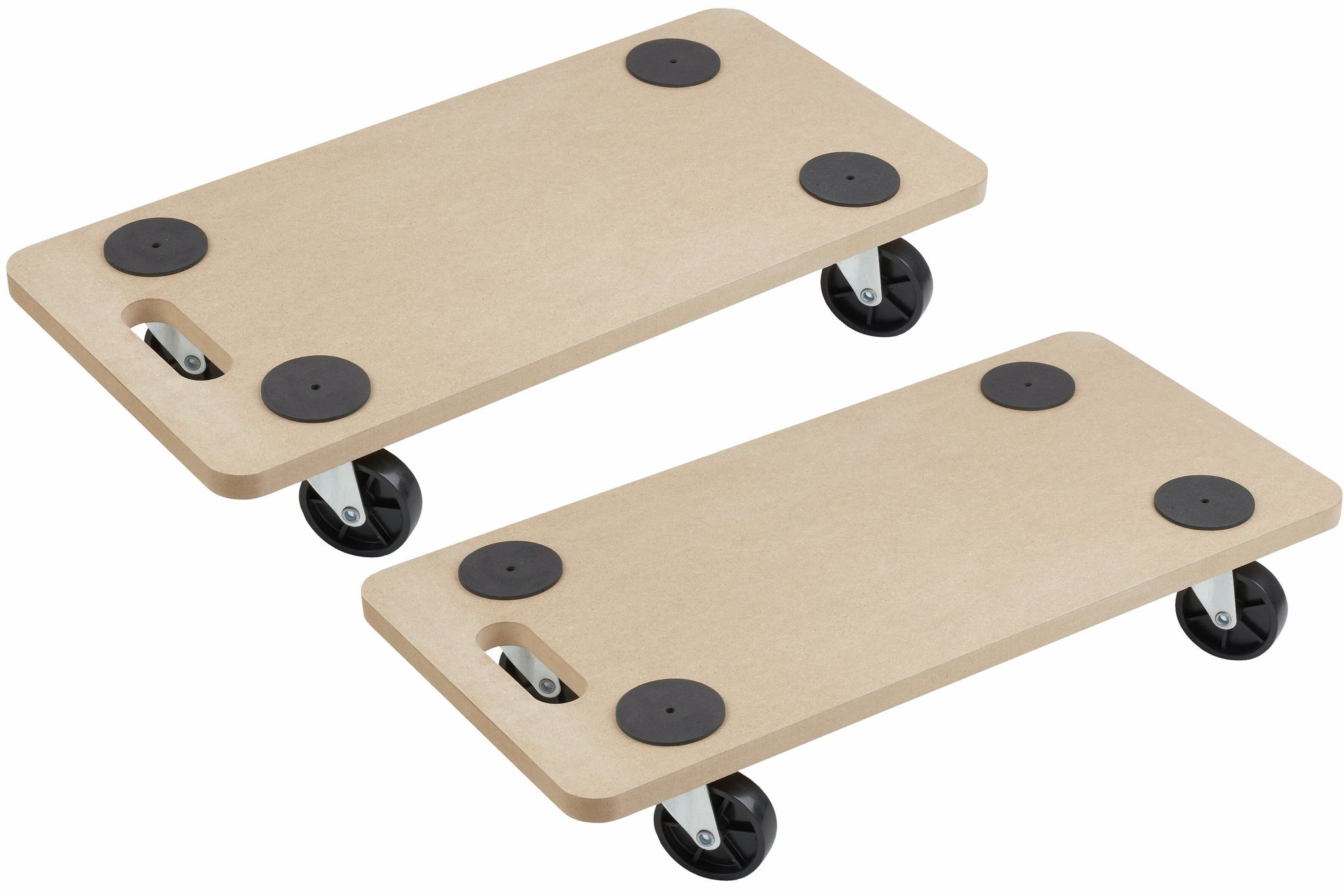 Metafranc Transportroller 590 X 290 Mm - 2 Stück - 200 Kg Tragkraft - Mdf-platte Mit Pp-rädern