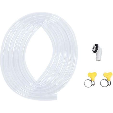 Universelles Ablaufset Für Mobile Klimageräte – 3 Meter Pvc-schlauch Mit Anschlussstück Und Klemme – Kompatibel Mit Allen Modellen