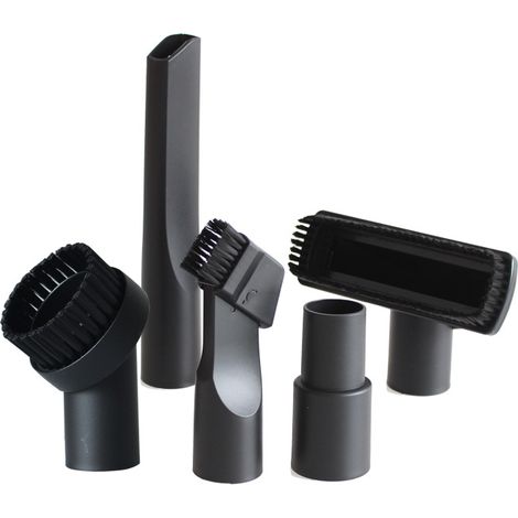 Lot De 5 Accessoires Pour Aspirateur - 32 Mm - Brosse De Nettoyage - Embout Suceur Plat Avec Adaptateur De Tuyau De 35 Mm À 31 Mm