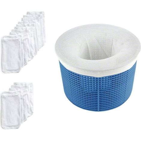Lot De 15 Chaussettes Pour Skimmers De Piscine. Protection Idéale Pour Les Filtres À Panier Et Les Skimmers. Protégeant Ainsi Vos Piscines Et Spas.