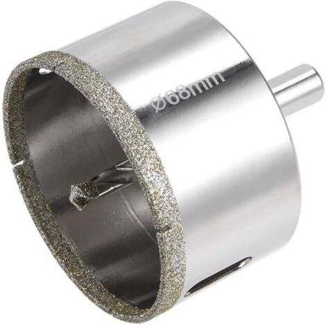 Green Mobility-diamond Crown Sierra 68 Mm Zentralpilot-perforations-corona Mit Diamant-oberflächenbeschichtung Zum Schneiden Von Glas, Fliesen, Keramik, Marmor Und Stein