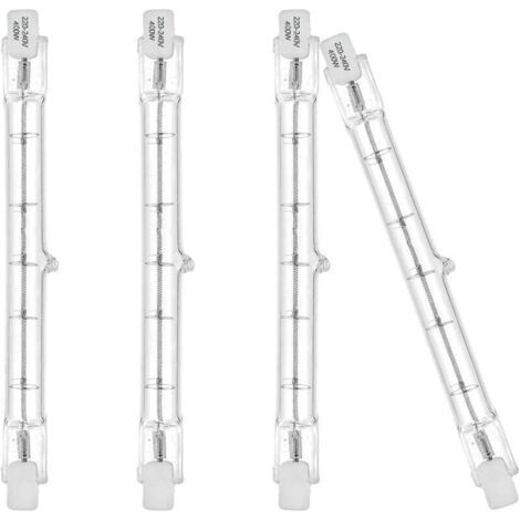 Green Mobility-bombillas Eco Halogenas R7s 118mm 400w 230v 5200lm Blanco Cálido 2700k Bombilla Tipo J Für Trabajo, Security, Iluminación De Paisaje, Alumbrado Público (4er-paket)