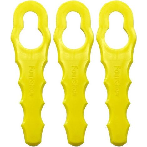 Inhhub 100er-pack Ersatzmesser, Kompatibel Mit Ryobi Rasentrimmern. Doppelt Gezahnte Messerköpfe Rac155, Rac157, Rac158-inhhub