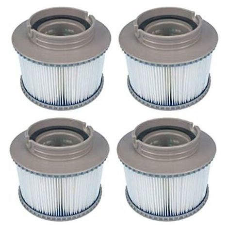 Royaluxe -lot De 4 Filtres De Rechange Pour Mspa Fd2089, Pompe À Cartouche Filtrante Adaptée Pour Mspa Tous Les Spas Actuels