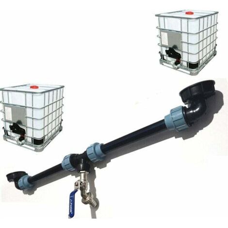 Green Mobility Ibc-tankanschlussset, Tandem-anschluss Für 2 Tanks, Tankadapter Für Haus Und Garten