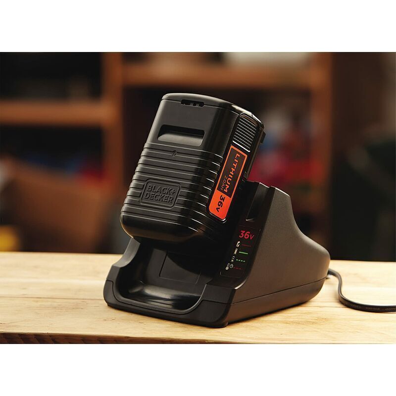 36-v-lithium-akku (3,5 Ah) – Kompatibel Mit Black+decker 36-v-werkzeugen – Geringe Selbstentladung – Led-ladeanzeige