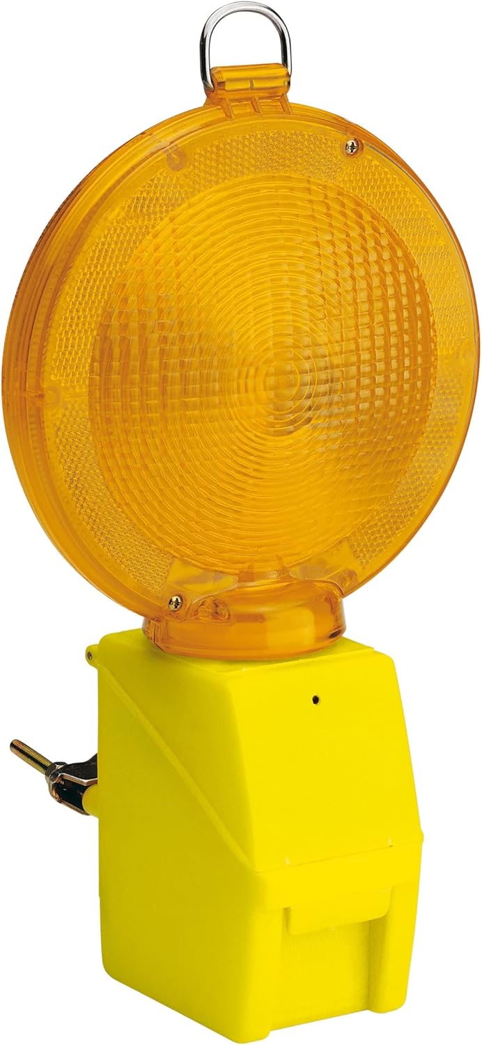 Il08 Lampe Clignotante De Chantier Avec Capteur Crépusculaire Led Jaune