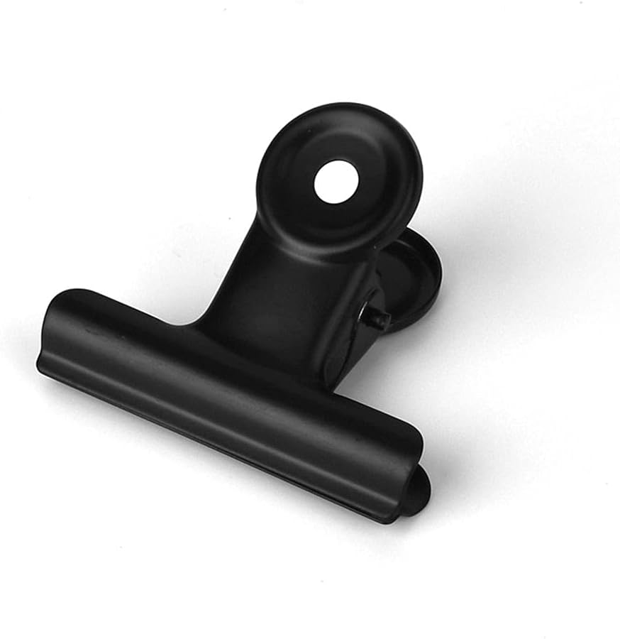 Lot De 10 Noir Mini Clips De Charnière En Métal Petits Trombones De Charnière Clips De Reliure En Métal Clip De Charnière En Métal Pinces À Fichiers Trombones Pour Sacs