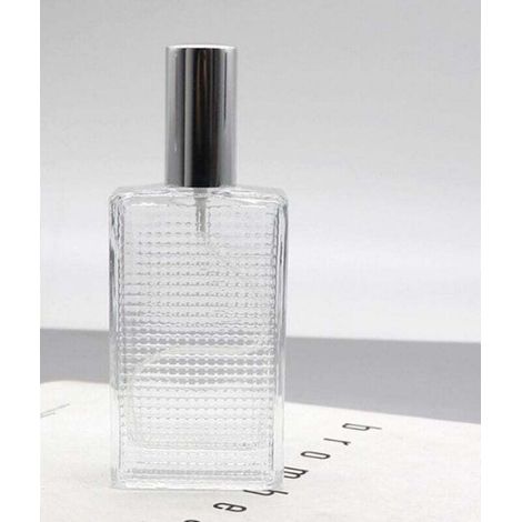 Nachfüllbarer Parfümzerstäuber, 100 Ml Leerflasche, Quadratische Klarglasflasche, Selbstbefüllend, Parfümzerstäuber Mit Trichter Für Damen Und Herren, Duft.