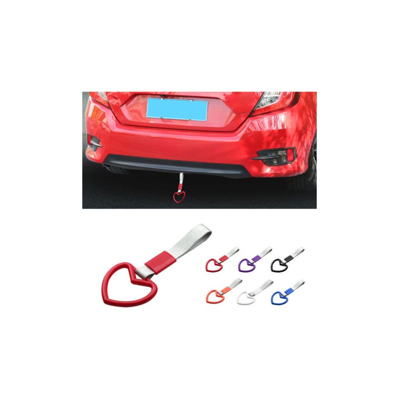 Herzförmiger Ring, Busgriff Und -zug, Armband, Drift-anhänger, Auto-drift-armband, Anhängerteile, Griffanhänger, Autoinnenausstattung (weiß)