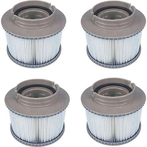 Mspa Cartouches De Rechange De Filtre Pour Tous Les Modèles Spas Swimming Piscine,cartouches Filtrantes Avec Filet Pour Mspa Les Spas Bubble Spa (4 Pièces)
