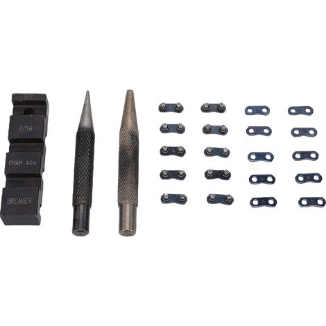 Kit De Disjoncteur De Tronçonneuse Portable, Enclume De Chaîne Et Outil De Poinçonnage, Réparation De 10 Maillons, Sangles Préréglées Compatibles Avec Pas De 1/4 3/8 Pouces 325 404