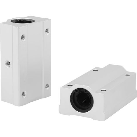 Bloc Coulissant À Roulement À Billes À Mouvement Linéaire En Aluminium Scs12luu, 2 Pièces De 12mm Pour Cnc