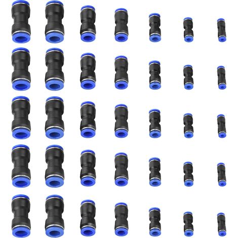 Connecteur De Tube, Différentes Tailles De Tuyau D'Air Haute Pression Droit À Poussée Rapide, Rotation À 360 ° Pour La Connexion