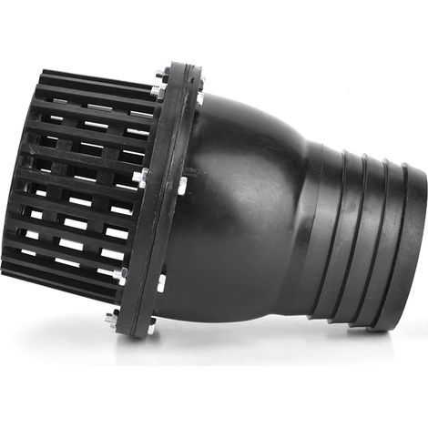 Clapet De Pied De Pompe À Eau En Pvc Noir, Contrôle Plat Basse Pression Pour Machine À Fluide (4 Pouces)