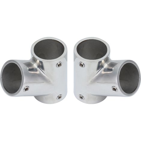 1 Paire De Raccords De Main Courante De Bateau, Pièces De Quincaillerie Marine En Acier Inoxydable 316 À 60 Degrés Gauche Droitedia22mm(7/8in)