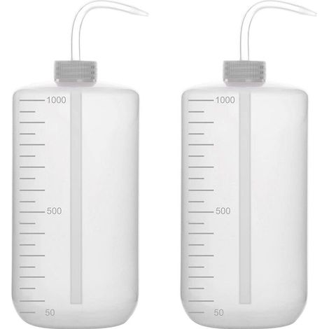 2er-pack 1000-ml-ldpe-kunststoffflaschen Mit Schmaler Öffnung, Ausgießer, 1000 Ml