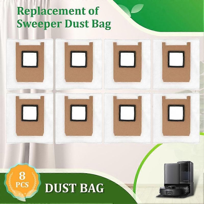 8er-pack Ersatzbeutel Für Den Eufy E25 Omni/e28 Omni Saugroboter.