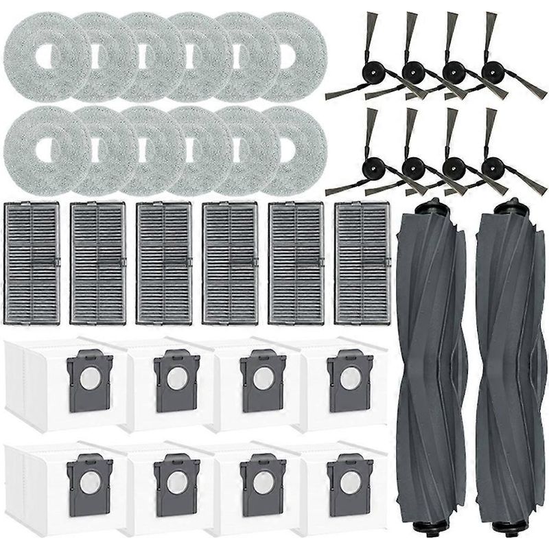 Ersatzteile Für Die Saugroboter Mova P50 Pro Ultra / P50 Ultra Und Mova P10 Pro Ultra: Hauptbürste, Reinigungstuch, Staubbeutel Und Filter.