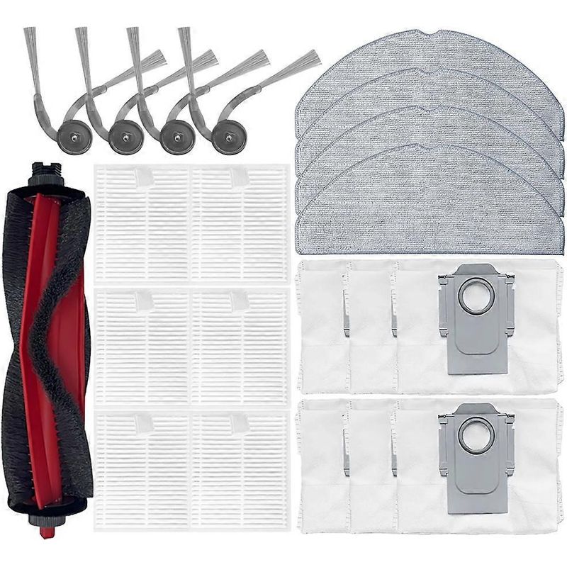 21-teiliges Set Für Roborock Q7 M5/q7 M5+/q7 L5/q7 L5+/q7 Tf/q7 Tf+/q7b/q7t. Enthält Außerdem: Ersatzteile (bürste, Filter, Tuch, Staubbeutel).