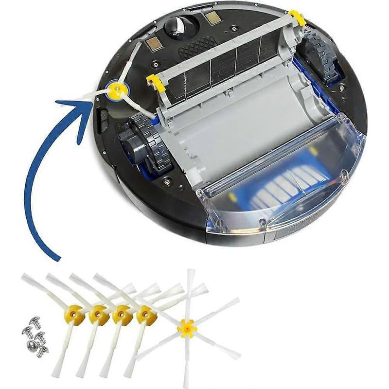 Ersatzteile Für Irobot Roomba 600, 605, 606, 610, 615, 616 Und 620 Serien-saugroboter: Hauptseitenbürste Und Hepa-filter.