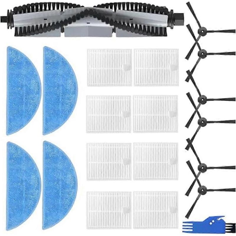 Ilife A30/a30 Pro Roboter-staubsauger Ersatzteile: 1 Hauptbürste, 6 Seitenbürsten, 8 Hepa-filter, 4 Reinigungstücher, 1 Reinigungsbürste.
