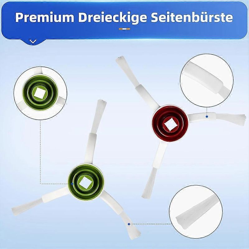 Zubehörset Für Den Ecovacs Deebot T20 Omni / T20e Omni Saugroboter: Ersatzteile Für Die Hauptbürste, Den Filter Und Das Wischtuch.