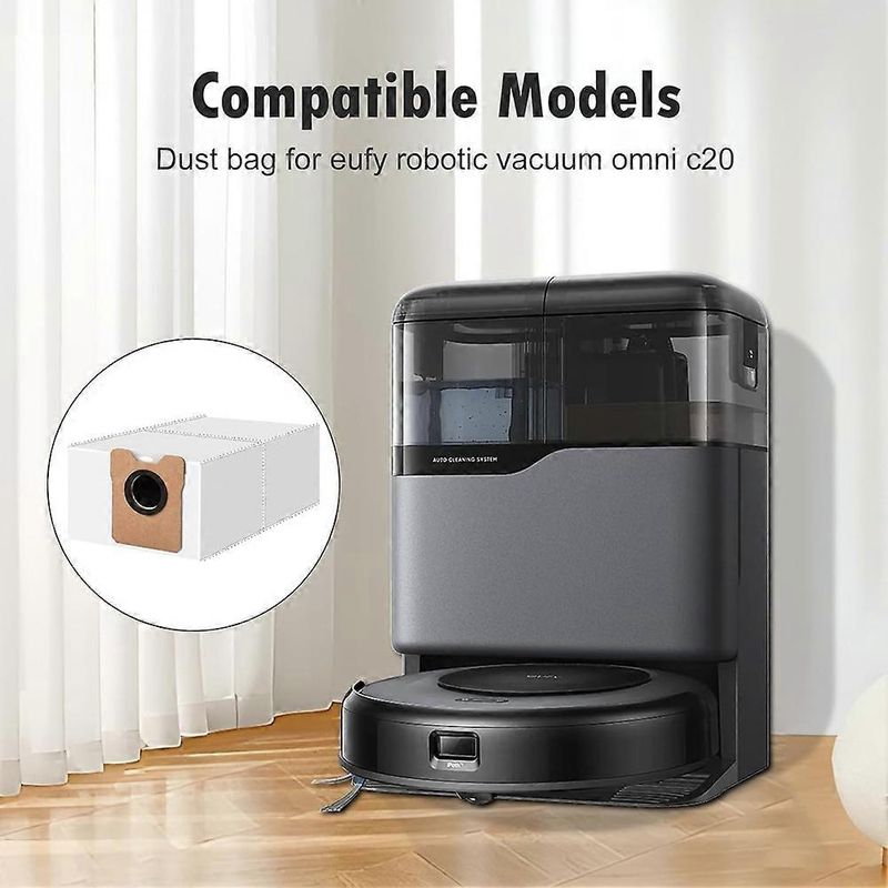 16er-pack Staubbeutel Für Eufy C20 Omni Und C10 Auto-empty Staubsauger: Langlebiges Zubehör Für Effiziente Reinigung.