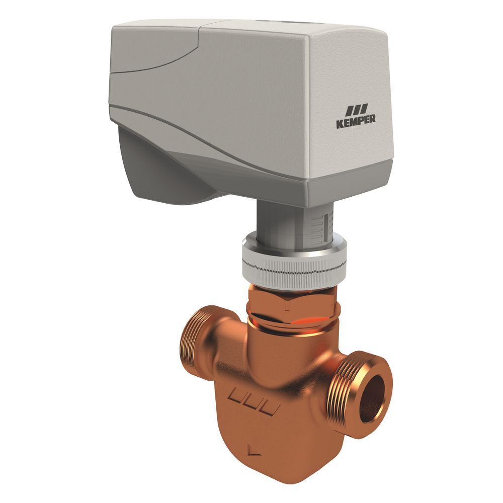 Kemper Khs Coolflow Kaltwasser-regulierventil Mit Stellantrieb 230v, Dn 15 Ag, Pn 10, Figur 615 0g