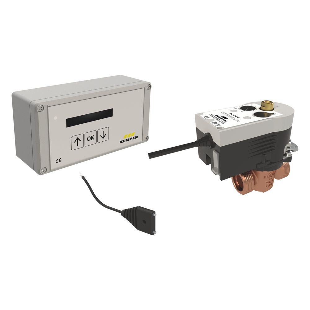 Kemper Leckage-sicherheitssystem Mit Steuereinheit, Wasserfühler Und Vav, Dn 15, Pn 16, 230v, Figur 620 00