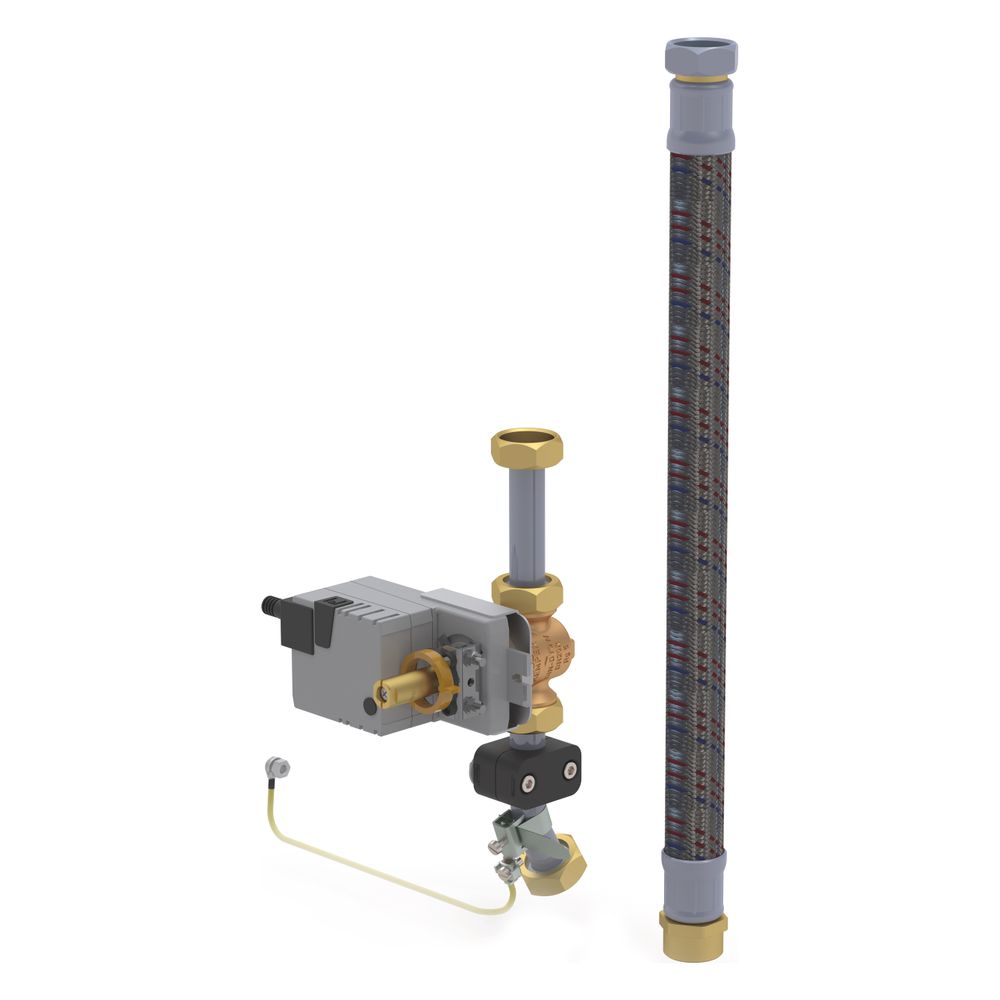 Kemper Zulaufset Plus Für Fk-5, Vav-ventil Mit Stellantrieb Vormontiert, Dn 25, G 1 1/4", Pn 10, Figur 369 01