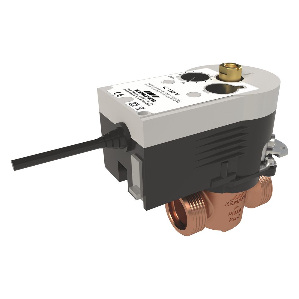 Kemper Khs Vav Vollstrom-absperrventil Stellantrieb, 230v, Dn 32 Ag, Pn 16, 90 Grad Drehbar, Figur 686 04