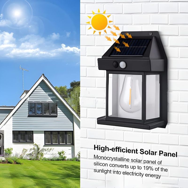 Solarleuchten Für Den Außenbereich, 4er-pack Ip65 Wasserdichte Wandlaternen Mit Bewegungsmelder Und 3 Modi – Solar-sicherheitsbeleuchtung Für Garten, Terrasse, Veranda Und Tor