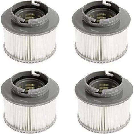 Lot De 4/8 Cartouches Filtrantes De Rechange Pour Bubble Spa (version Améliorée 2020 Pour S'Adapter À Tous Les Modèles) (4 Pcs)