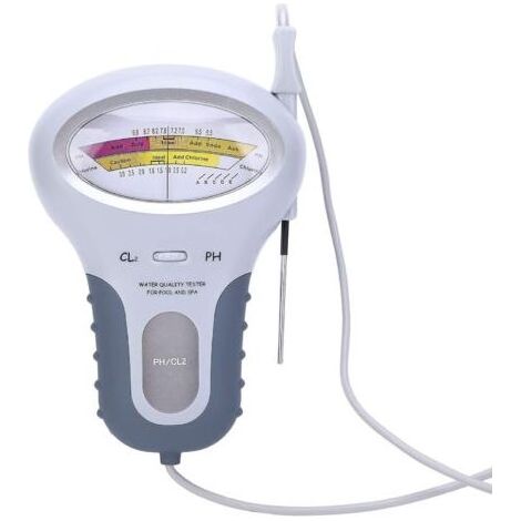 Pair Chlore Et Ph Testeur Meter Pour Piscine Spa, Testeur De Qualite De L'Eau Avec Aiguille, Ph Cl2 Level Testeur Tester
