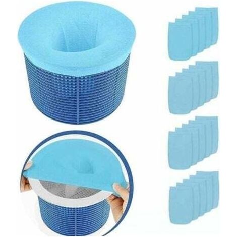 Pair Chaussettes D'Écumage De Piscine Super Extensibles Réutilisables, 20 Pièces, Pour Piscine, Spa, Pompe, Panier, Couleur