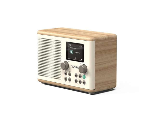 Digitalradio - Pure - Classic H4 - Weiß Baumwolle/eiche