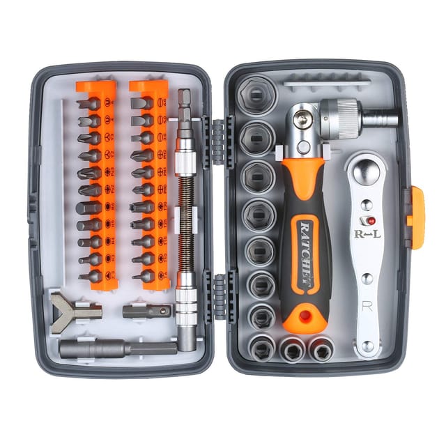 38-teiliges Präzisions-ratschenschraubendreher-set, Magnetisches Schraubendreher-set, Elektronik-reparatur-werkzeugset Mit Flexibler Verlängerungsstange Für Telefon, Laptop, Uhr Und Andere Elektronik