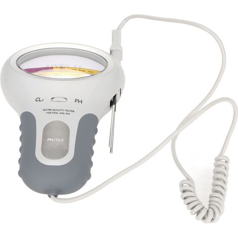 Testeur De Qualité Portable Alimenté Par Batterie, Grand Écran De Chlore Et De Ph De L'Eau Avec Sonde Pour Piscine Et Spa