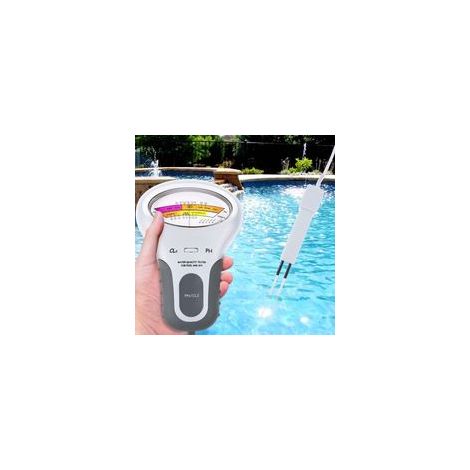 Testeur De Qualité D’eau Piscine Électronique Ph Et Chlore, Câble 13 Cm –