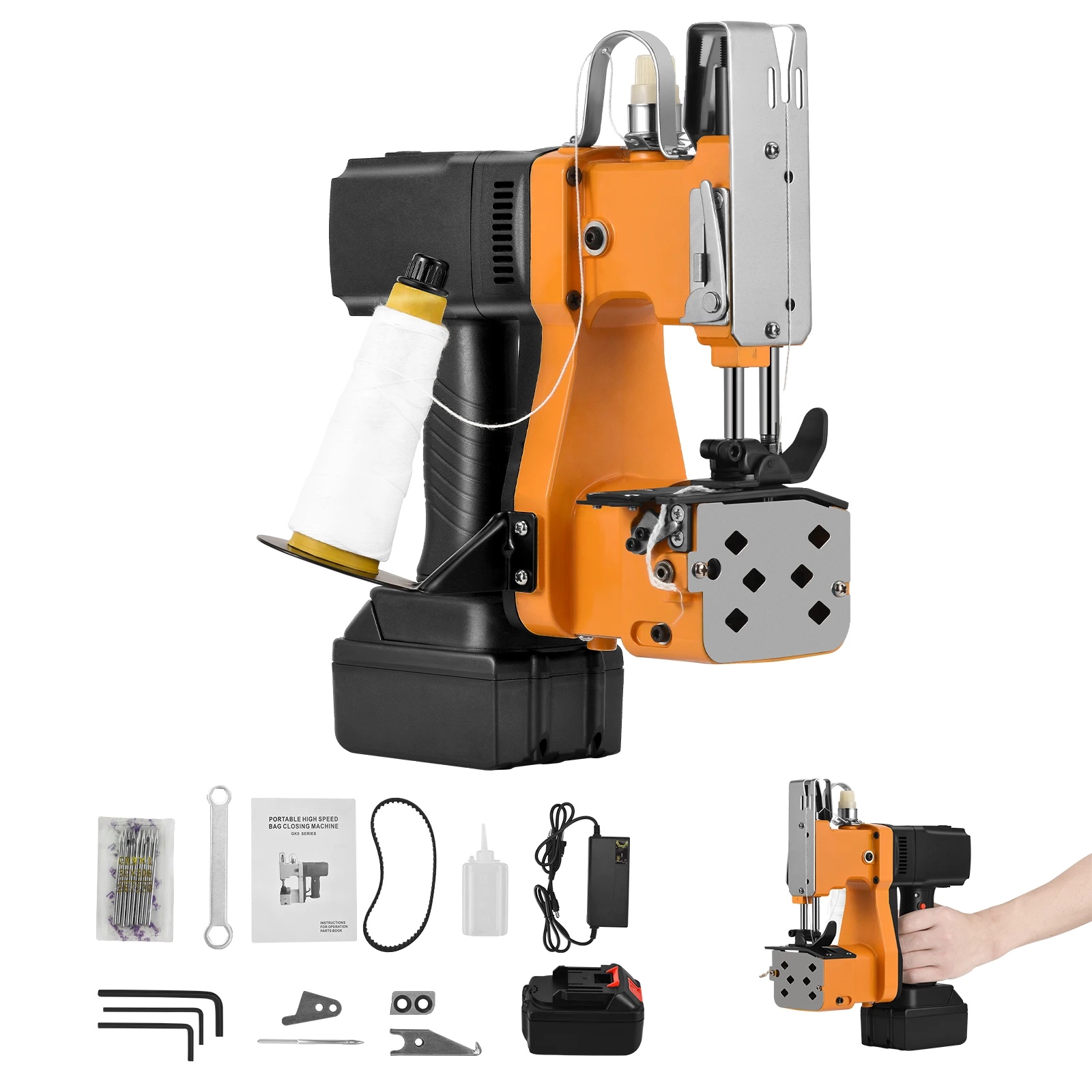 Tragbare, Hocheffiziente Nähmaschine, 220-v-eu-stecker