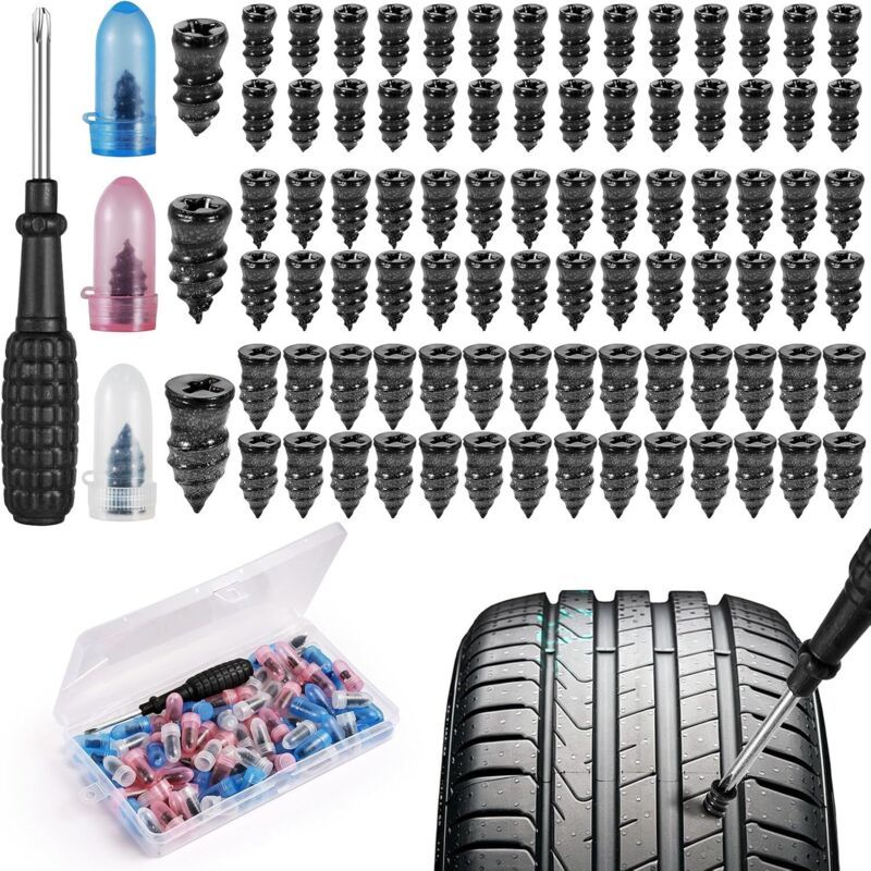 85-teiliges Autoreifen-reparaturset, Reifenreparaturset, Reifenschrauben, Für Autos, Motorräder, Lkws Und Traktoren