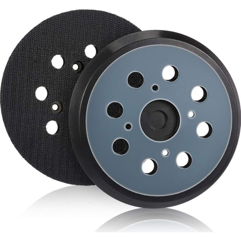 2 X 125 Mm Ersatz-exzenterschleifscheiben Mit 8 Löchern, Klettverschluss, Für Winkelschleifer (blau)