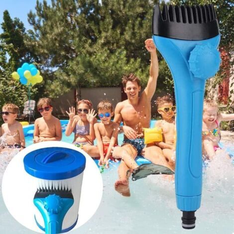 Nettoyeur De Cartouche Filtrante De Piscine, Brosse De Filtre De Piscine, Nettoyant Pour Filtre De Piscine, Cartouche Filtrante Pour Piscine Et Spa Outil De Nettoyage Nettoyeur-chrom