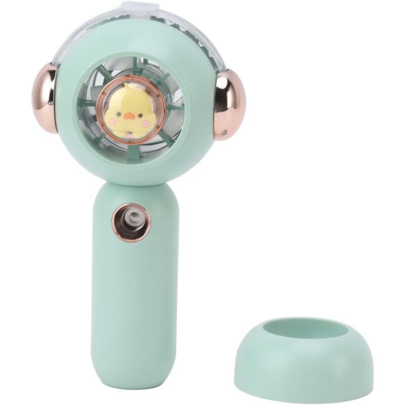 Mini-ventilator, Tragbarer Verdampfer, Niedliches Cartoon-design, Usb-aufladbar, Geeignet Für Den Innen- Und Außenbereich (grün)