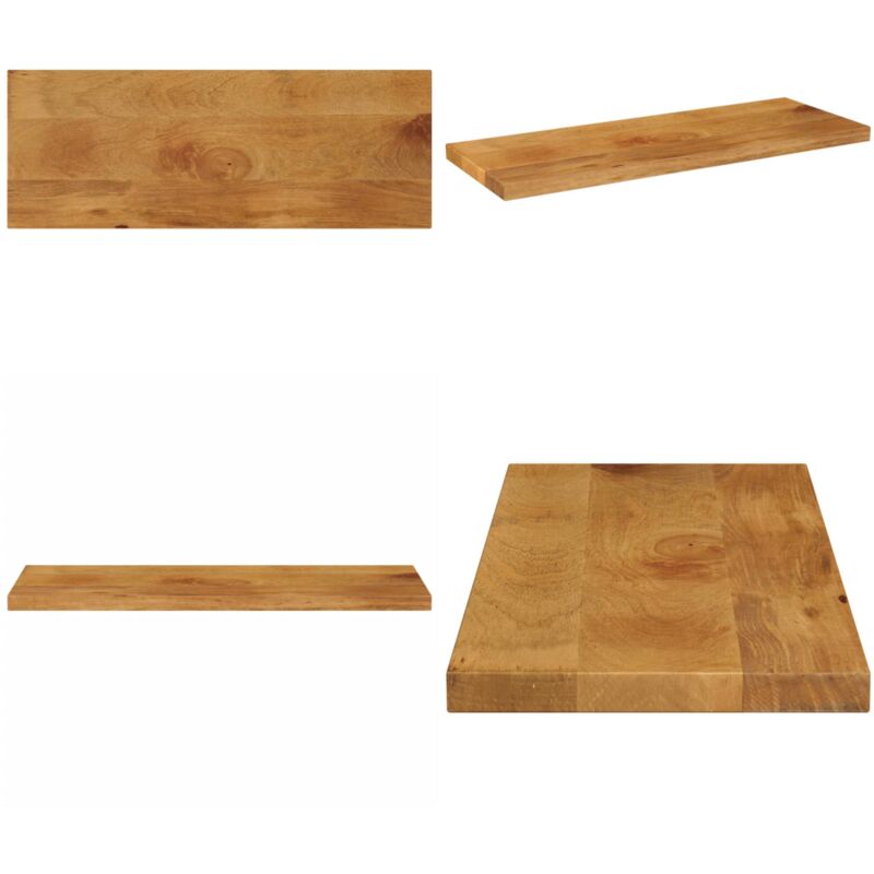 Tischplatte 80x20x2,5 Cm Rechteckig Massivholz Mango - Vidaxl
