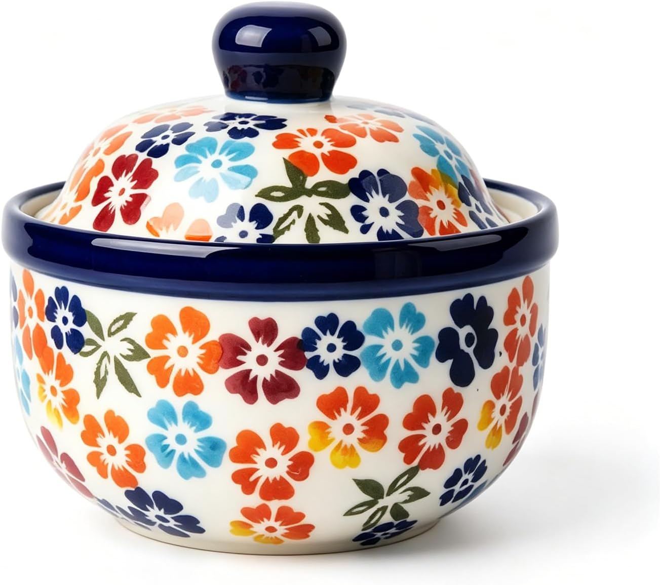 Mini-keramiktopf Mit Deckel, Handbemalter Keramiktopf, Mehrzweckschüssel, Kann Zum Servieren Von Suppen, Desserts, Eiern, Crème Brûlée, Soufflé Usw. Verwendet Werden, Klein Und Fein, Mikrowellen- Oder