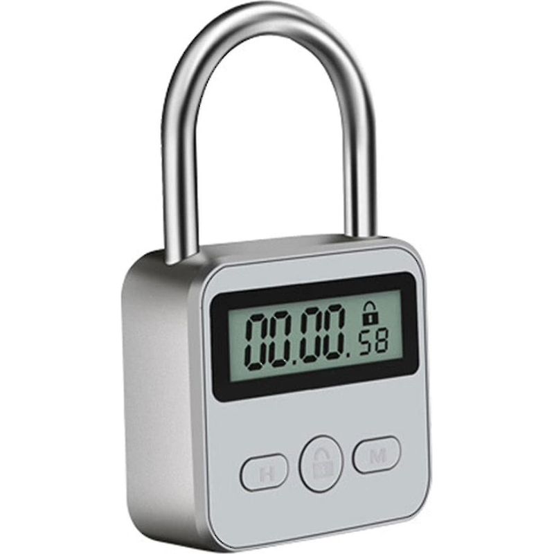 Programmierbares Smart-vorhängeschloss (bis Zu 99 Stunden) Mit Lcd-display Und Zeitmanagementfunktion. Automatische Entriegelung Nach Ablauf Der Eingestellten Zeit.
