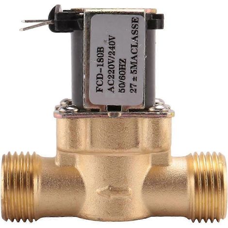 1/2 Zoll Ac 220v Normalerweise Geschlossenes Messing-magnetventil Für Wasser- Und Chemikalienregulierung